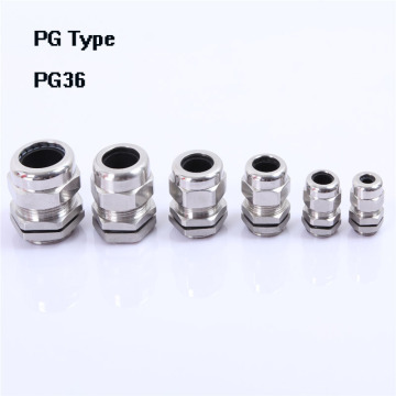 1piece PG36 Nickel Brass Metal IP68 Waterproof Cable Glands Connector Wire Glands for 25-33mm cable conduit wiring connection