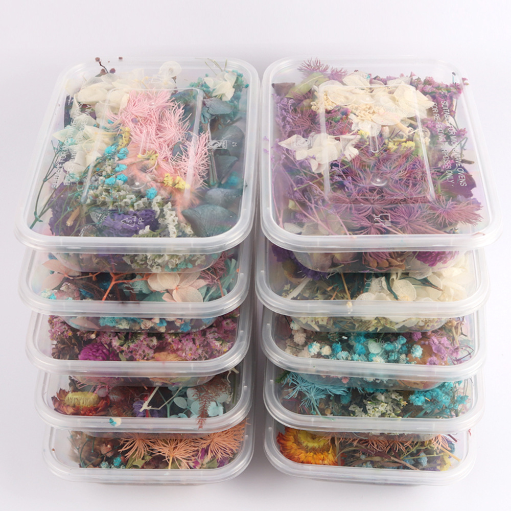 1 Box Real Mix Dried Flower Dry Plants For Aromatherapy Candle Epoxy Resin Pendant Necklace Jewelry Making Craft DIY Accessories