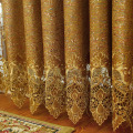 Chenille Embroidered Curtains for Living Room Bedroom Hollowed Valance Left and Right Biparting Open Ceiling Installation