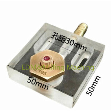 Wire EDM Machine Ruby Water Spray Guide 0.195mm Direct Water 50x50x30mm For CNC Sparks Machine Service