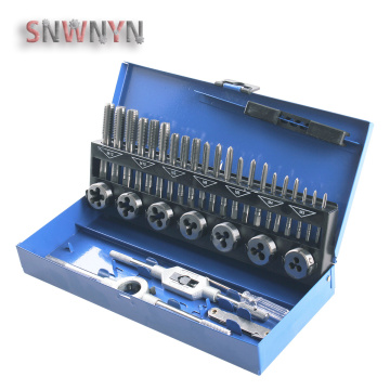 32PCS/SET Metric Taps And Dies Set Thread Cutting Tool Adjustable Taps Dies Wrench Car Repair Hand Tool