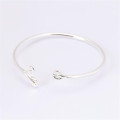 New Simple Temperament Leaf Fashion Bracelets 925 Sterling Silver Jewelry Personality Fresh Olive Leaf Opening Bangles SB178