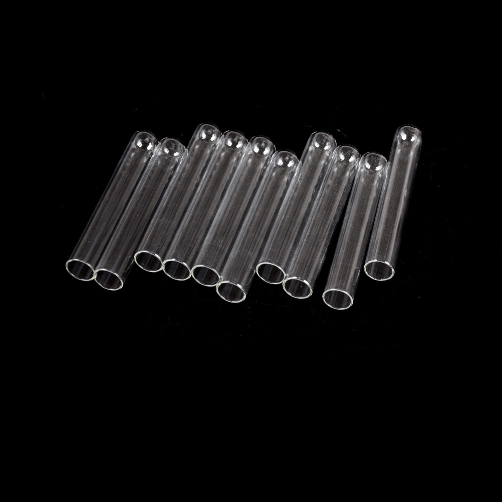 4 Inch Long 10pcs 100mm Thick Wall Test Tube Pyrex Glass Blowing Tubes