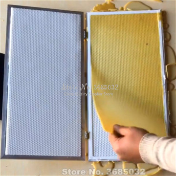 Hand pressure beeswax foundation sheet making machine wax comb embosser mill machine for China /Italian bee