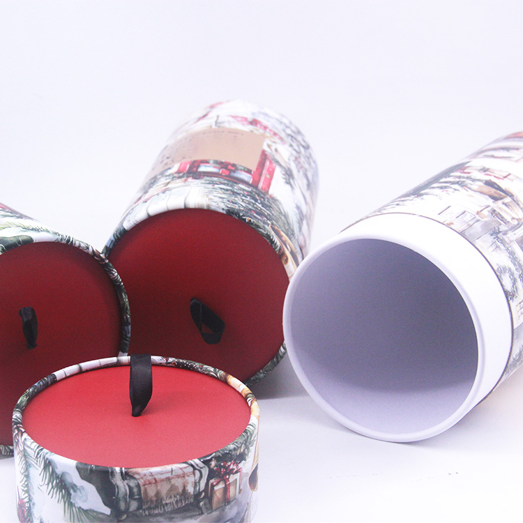 Christmas themed paper tube