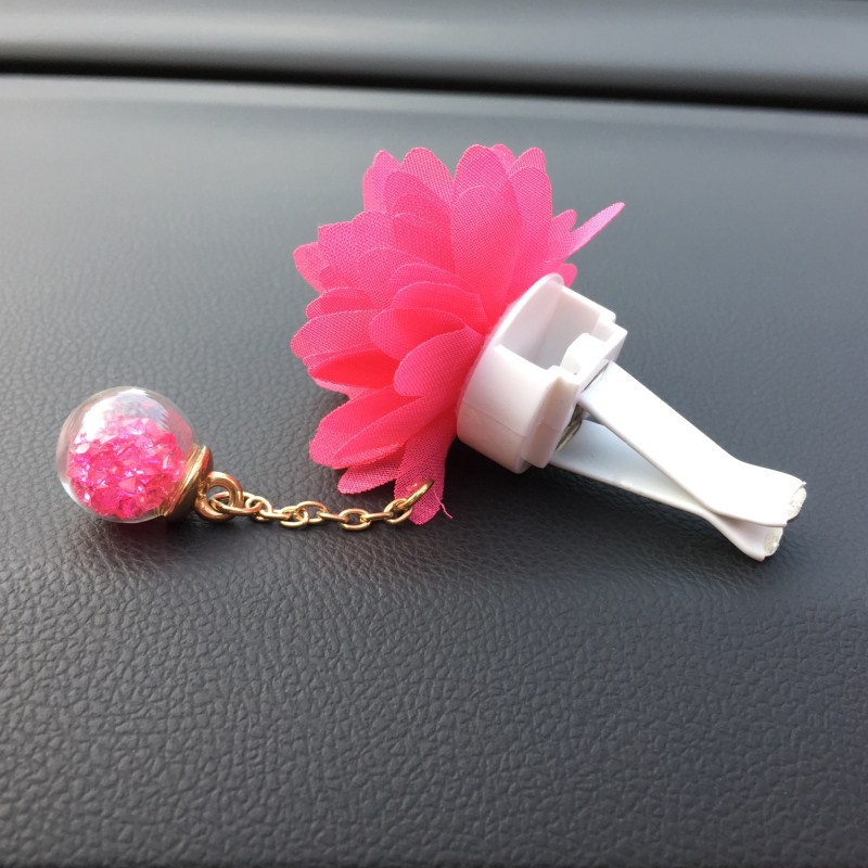 1 Pcs 3D Flower Auto Perfume Aroma Diffuser Outlet Vent Clip Flavoring In Car Air Fresheners Fragrance Car Accessory For Girl