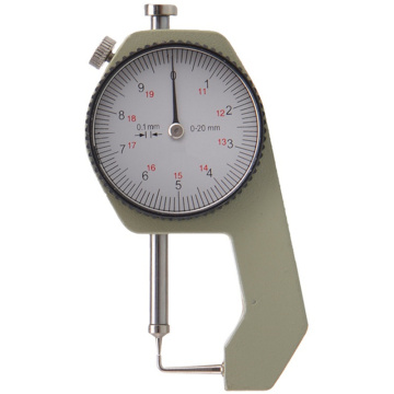 Dial Thickness Gauges 0-10mm/20mm 0.1mm Precision Aluminum Alloy Leather Paper Width Meter Tester