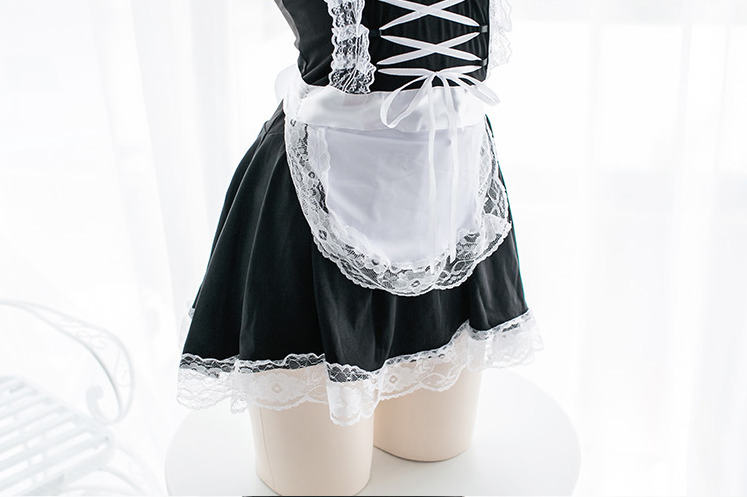 Women Sexy Lingerie Cosplay French Apron Maid Servant Lolita Sexy Costume Babydoll Dress Uniform Erotic Lingerie Role play