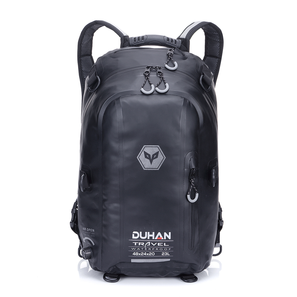 DUHAN Motorcycle Bag Black Waterproof Moto Bag Biker Motorcycle Helmet Backpack Luggage Moto Tank Motorcycle Racing Backpack