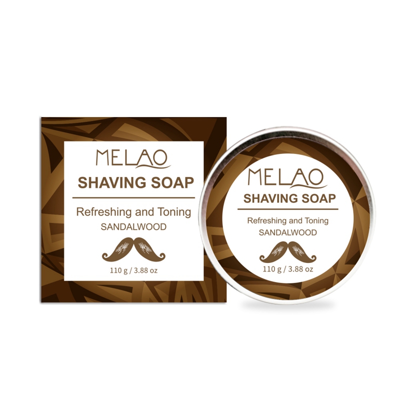 Newest 110g Shea Butter And Honey Men Bead Shaving Soap Cream Foaming Lather For Razor Barber Salon Tool Shaving Soap