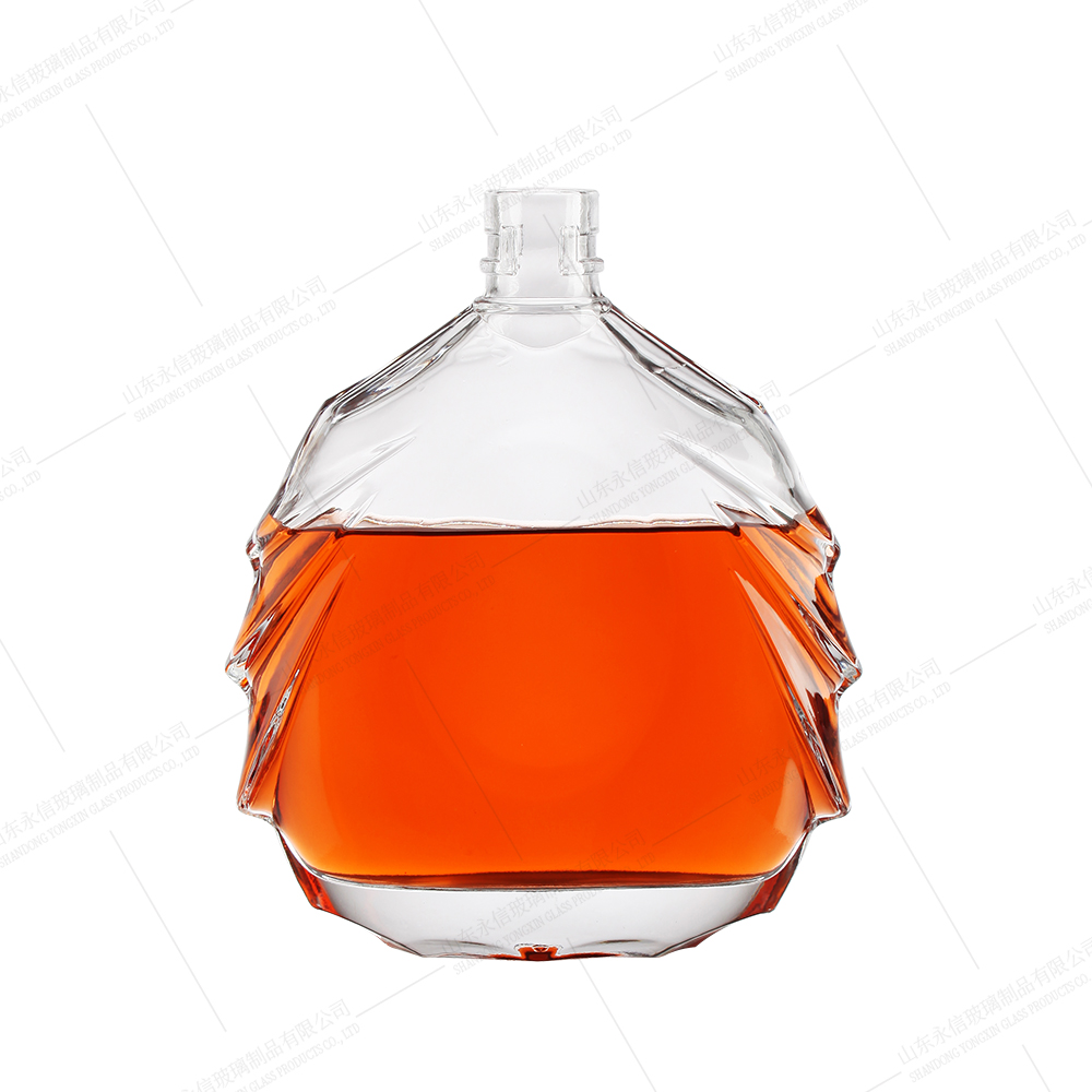 Clear Custom Empty Glass Bottle