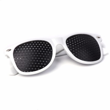 Hole Glasses Exercise Eyewear Eyesight Improvement Vision Glasses Training Black+White New