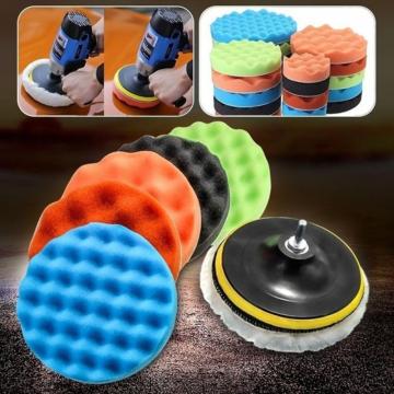 8pcs Car Polisher Gross Polish Pad Buffer Waxing Buffing Polishing Sponge Pad Car Wash Maintenance Waxing Sponge Car Accessories