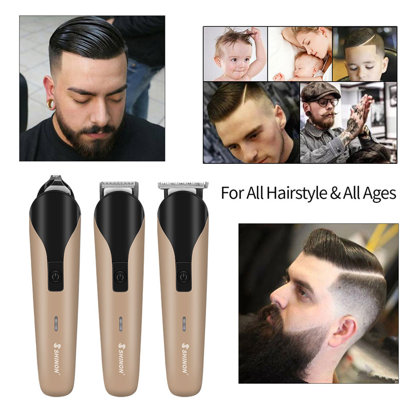 All In One Hair Trimmer Men Professional Clipper Shaver Electric Beard Nose Ear Eyebrow Hair Cutting Machine Rechargeable Razor