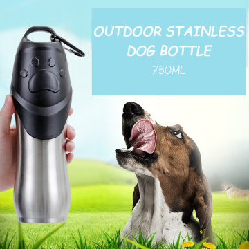 750ml Sport Portable Pet Dog Water Bottle Travel Dog Bowl For Puppy Cat Drinking Outdoor Travel Water Dispenser Pet Supplies