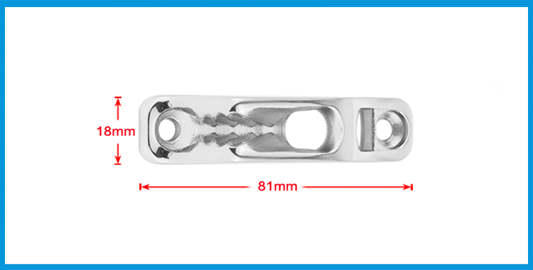 2PCS 316 Stainless Steel Boat Clam Cleat Rope Cleat Jam Cleat line cleat Boat Parts Hardware Sailing Kayak marine Accessories