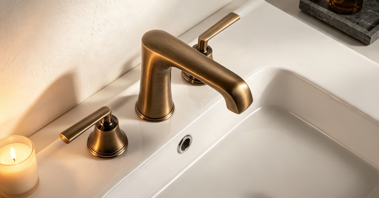 Bathroom 3-hole Basin Mixer