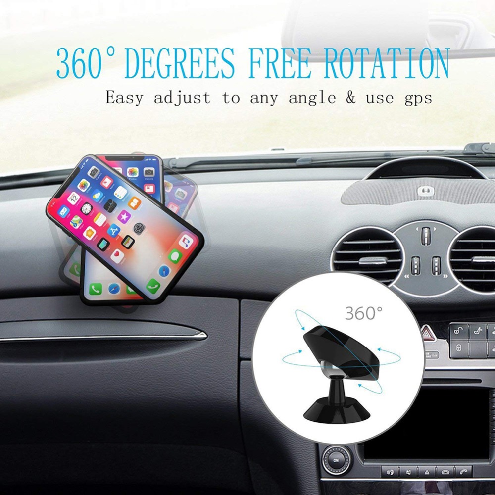 360 Universal Air Vent Stand Magnetic Car Phone Holder for iphone X 11 8 7 Xiaomi Samsung Magnet Mount Car Holder for Cell Phone