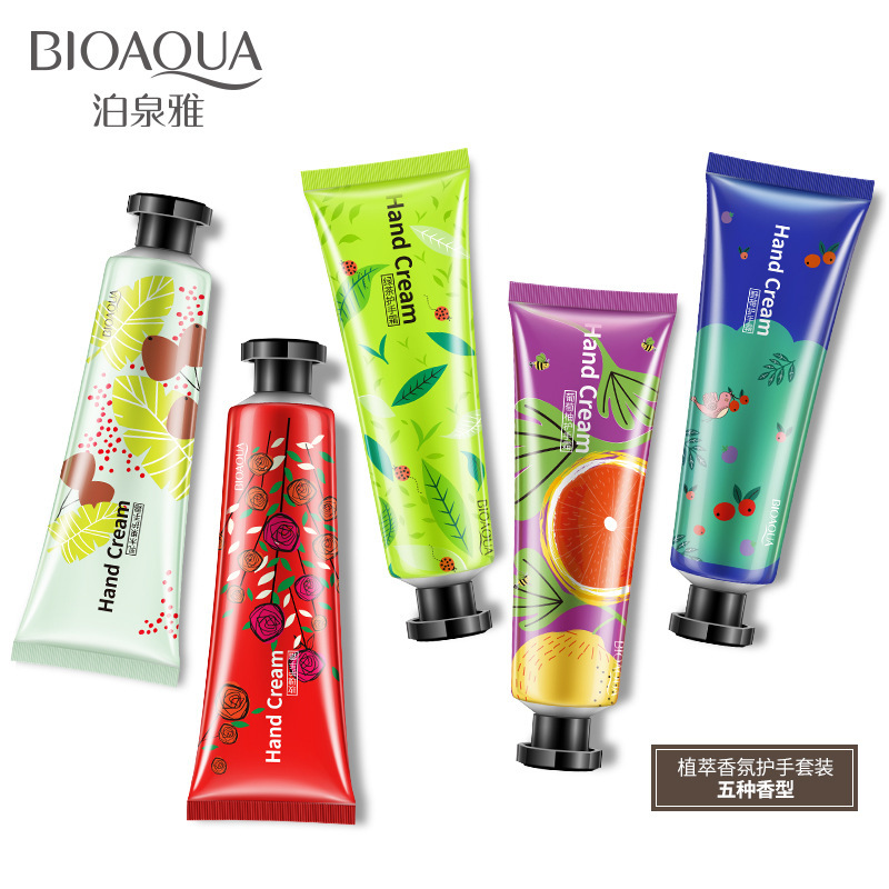 BIOAQUA Plant Extract Fragrance Moisturizing Nourishing Hand Cream suit Nourishing Korean Hand Cream Care 30g