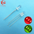 5mm LED Bi-Color Common Anode Round Light Emitting Diode Dual Color Red Green Brightness Ultra Bright Transparent 100 pcs/lot