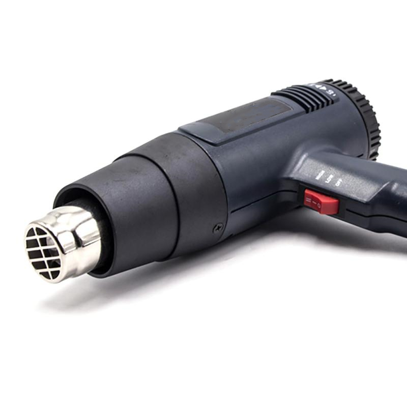 1800W 100-600 Celsius Handheld Digital Display Thermostat Hot Air Gun EU Thermoregulator Soldering Heat Guns with 4 Nozzles