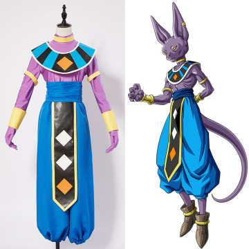 Anime God of Destruction Beerus Cosplay Costume Men Unifrtm Suit Outfit Costume