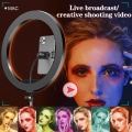 Orsda RGB Ring Light With Tripod Phone Clip Selfie Colorful Photography Lighting for TikTok Vlogging Short Video YouTube Live
