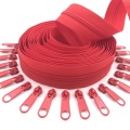 10 Meters Zipper by the Yard Nylon Coil Zippers with 20pcs Zipper Slider for purses, bags and other sewing projects