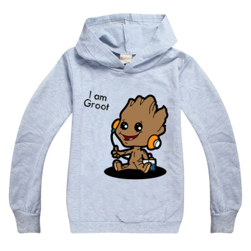 Fall Sweater for Girls Baby I Am Groot Boy Sweatshirt Hoodies Tops Clothes Halloween Long Sleeve Kids Cartoon Children