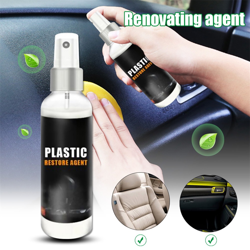 30ML Car Cleaner Refurbished Agent Dashboard Plastic Restorer Agent Auto Renovated Coating Paste Parts Retreading Agent