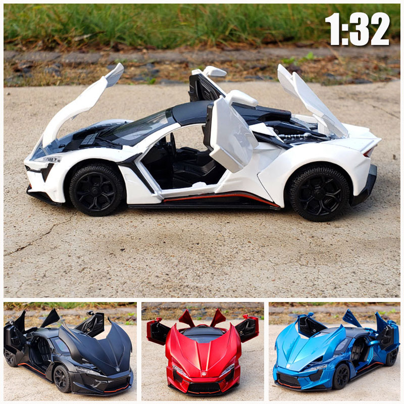 1:24 Lykan Hypersport die cast alloy cars model supercar Boy gift collectibles Child car toy free shipping