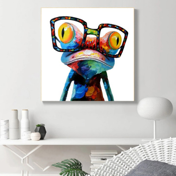 Abstract Frog Graffiti Art Canvas Paintings Animals Oil Paintings Print on Canvas Art Pictures Posters and Prints Kid Room Decor