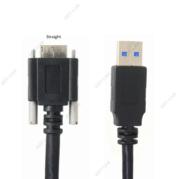 USB Micro B Cable with Locking Screws 1m 3m 5m USB 3.0 Micro-B Industrial Camera Cables Cameralink Black