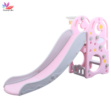 2 In 1 Children Slide And Basketball Stand Combination Baby Home Kindergarten Baby Playground Children Kids Outdoor Indoor Toys