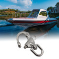 70mm Stainless Steel Rotary Spring Hook Quick Release Boat Chain Eye Shackle Swivel Bracket Snap Hook Hardware Tool