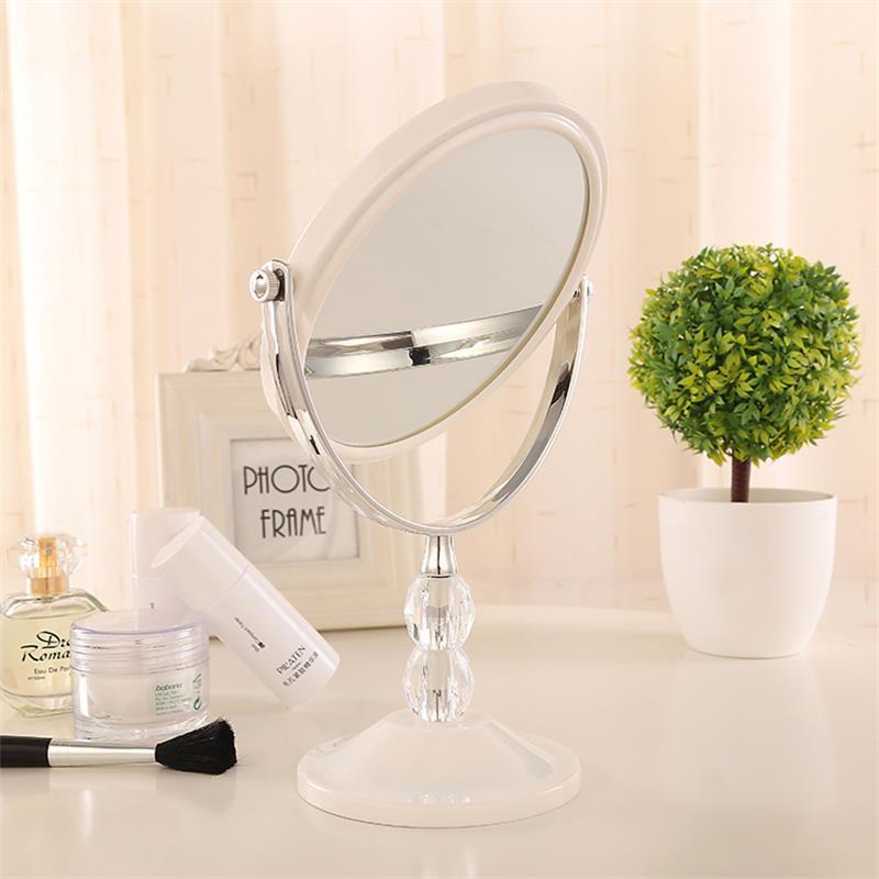 360 Rotation HD 3X Magnifying Makeup Mirror Home Room Decoration Double Mirror European Desktop Standing Cosmetic Dresser Mirror