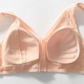Mastectomy Bra of front zipper buckled gather Large size Underwear Bra for Fake Breast Silicone Forms Prosthesis