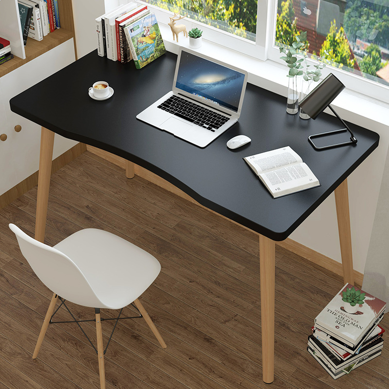Solid Wood Computer Laptop Desk Nordic Style Office Desk Computer Table Wooden Standing Desks for Home Office Living Room 70x40