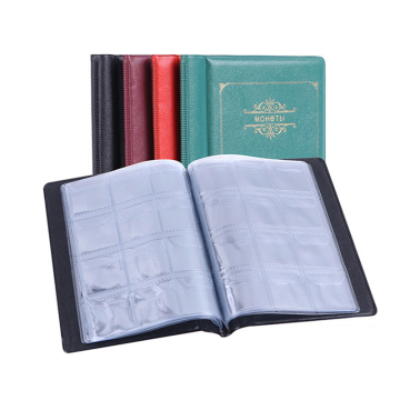 120 Pockets PVC Mini Coins Album Collection Book Commemorative Coin Holders Albums Mini Penny Coin Storage Bag Money Organizer