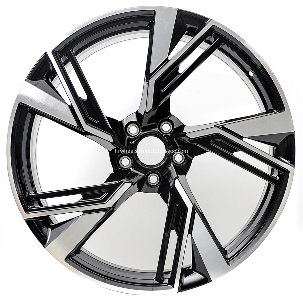 Audi Rs6 Replica Wheels 39 Black Machine Face