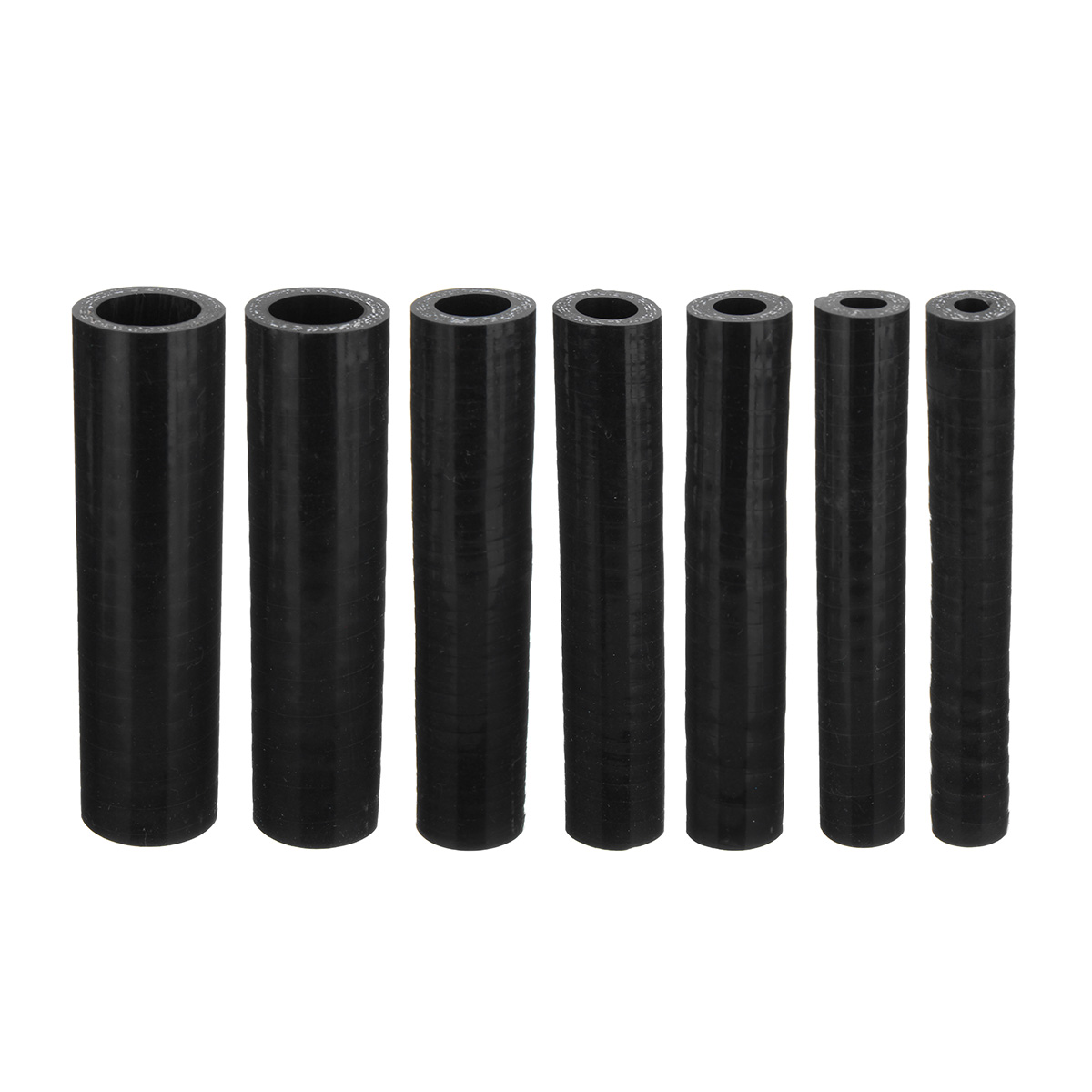 100mm Black Straight Silicone Hose Coupling Connector Silicon Rubber Tube Joiner Pipe Ash