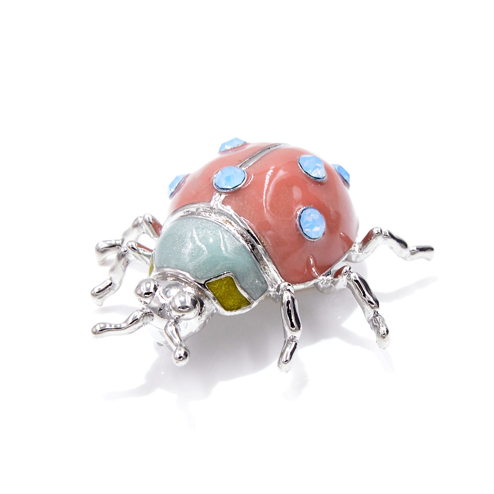 CINDY XIANG New Color Arrival Enamel Ladybug Brooches for Women Large Insect Pins Fashion Jewelry Cute Bug Accessories Good Gift