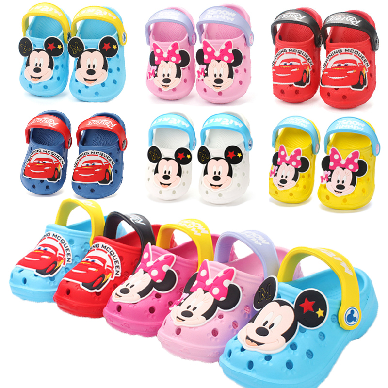 Baby Hole Shoes 2020 Summer New Children Nice Non -slip Soft Floor 1 -3 Years Old Boys Beach Cartoon Animation Sandals