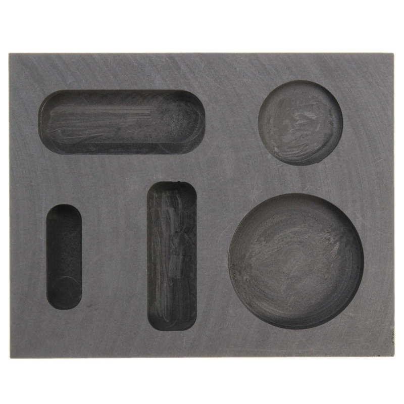 Crucible Graphite Ingot Bar Round Coin Combo Melting Ingot Casting Refining Scrap Melting Metal Bar Molds Tool Parts