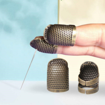 1 Pc Retro Finger Protector Antique Thimble Ring Handworking Needle Thimble Needles Craft Household DIY Sewing Tools Accessories