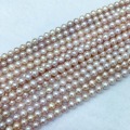 Natural freshwater pearl beads high quality 36 cm perforated loose beads DIY ladies necklace bracelet production 7-8MM 3colors