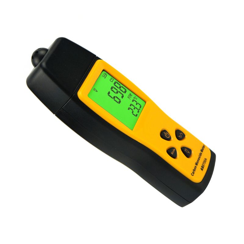 AS8700A Portable CO Gas Analyzers Handheld Carbon Monoxide Meter Tester Monitor Detector Gauge LCD Display Sound Light A