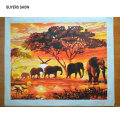 GATYZTORY DIY Painting By Numbers Elephants Animals Oil Painting HandPainted Drawing On Canvas Acrylic Painting Home Decor