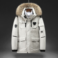 Men's Winter Thicken Down Jacket With Big Real Fur Collar Warm Parka -30 Degrees Men Casual Waterproof Down Coat Size 3XL