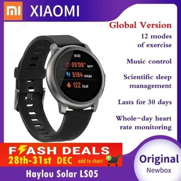 Xiaomi Haylou Solar LS05 LS02 Smart Watch Sport Metal Heart Rate Sleep Monitor Mi Band 5 Waterproof iOS Android YouPin